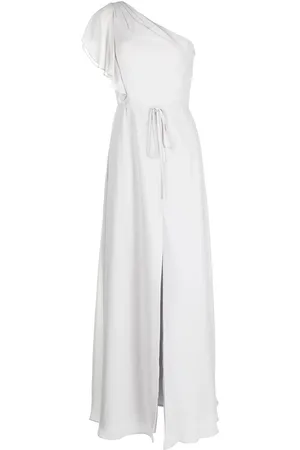 Marchesa Notte Robe ceinturée à une épaule