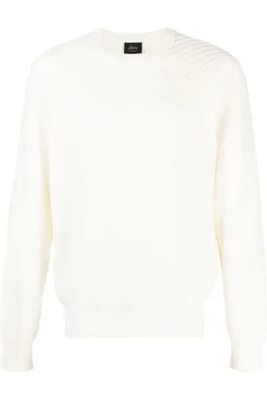 BRIONI Pull en soie mélangée à col rond