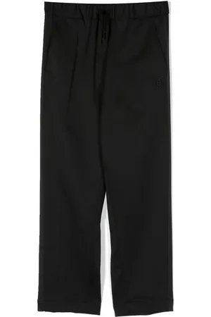 Maison Margiela Pantalon droit à logo brodé