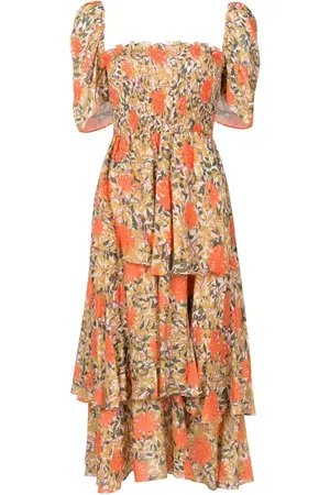 CLUBE BOSSA Robe Zelza fleurie à volants superposés