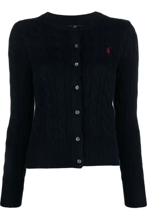 Ralph Lauren Cardigan en maille torsadée