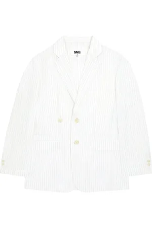 Maison Margiela Blazer boutonné à fines rayures