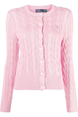 Ralph Lauren Cardigan en maille torsadée