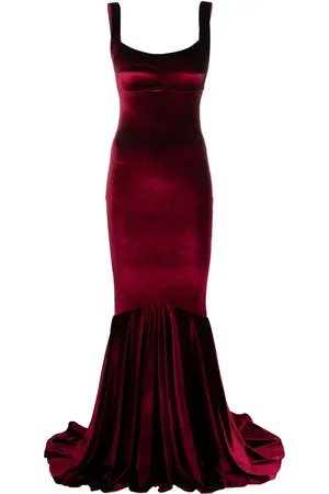 Atu Body Couture Robe en velours à coupe longue