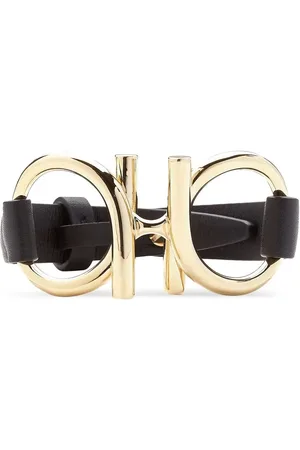 Salvatore Ferragamo Bracelet Gancini en cuir