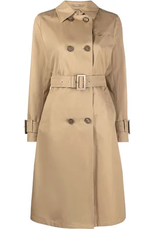 HERNO Trench croisé à taille ceinturée