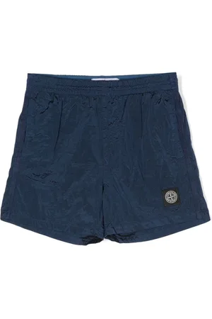 Stone Island Short froissé à patch logo