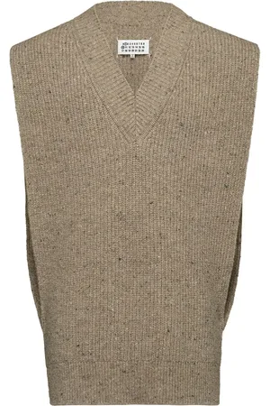 Maison Margiela Gilet en maille à col v