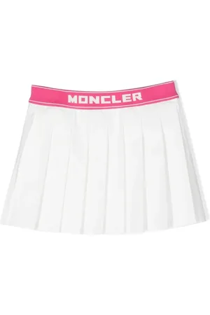 Moncler Jupe plissée à taille à logo
