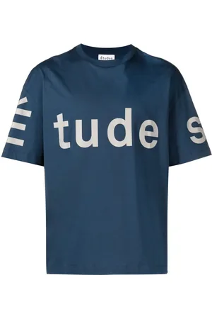 Etudes T-shirt en coton biologique à logo imprimé
