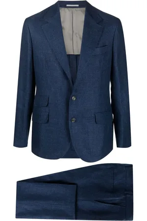 Brunello Cucinelli Costume à veste à simple boutonnage