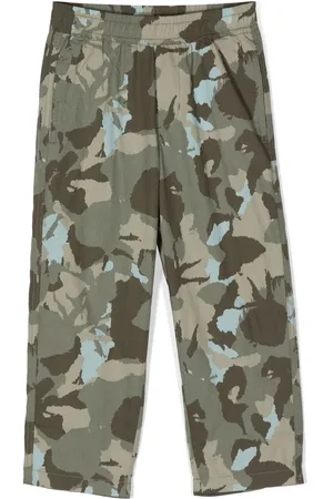 Aspesi Pantalon droit à imprimé camouflage