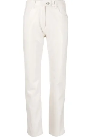 Courrèges Pantalon en vinyle à coupe droite