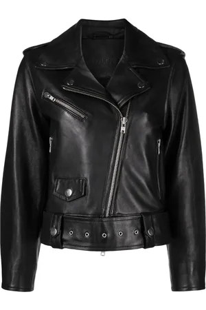 Stand Studio Veste en cuir à fermeture zippée