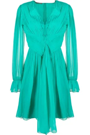 Alberta Ferretti Robe courte à design plissé