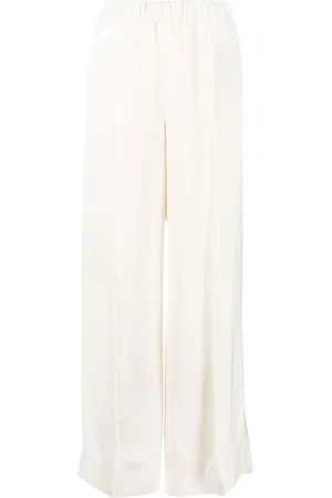 Jil Sander Pantalon droit à taille élastiquée