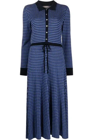 N.PEAL Robe en maille à motif géométrique