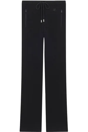 Courrèges Pantalon en maille nervurée