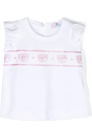 Chiara Ferragni T-shirt volanté à imprimé Eyelike