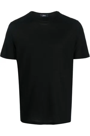 HERNO T-shirt en coton à plaque logo