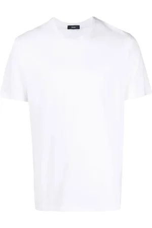 HERNO T-shirt en coton à plaque logo