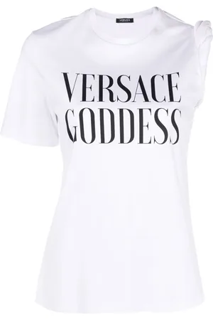 VERSACE T-shirt à slogan imprimé