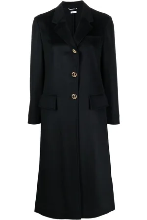 Thom Browne Manteau boutonné à revers larges