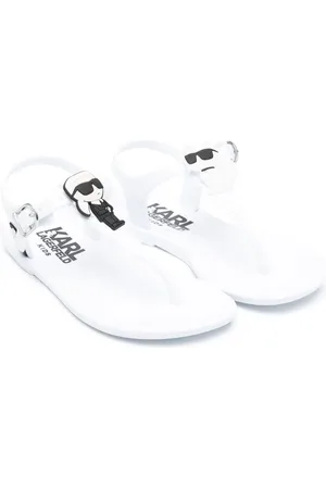 Karl Lagerfeld Sandales à effet verni