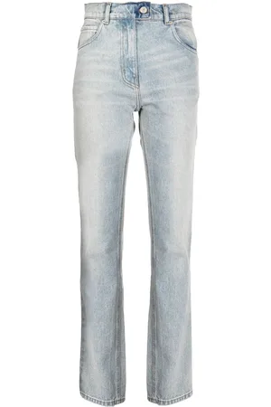 Courrèges Jean droit à design à brides
