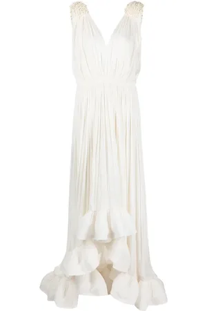 Lanvin Robe sans manches à volants
