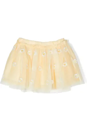 Stella McCartney Jupe en tulle à fleurs brodées