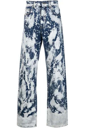 DARKPARK Jean droit à motif tie-dye