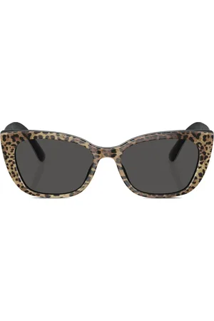 Dolce & Gabbana Lunettes de soleil imprimées à monture papillon