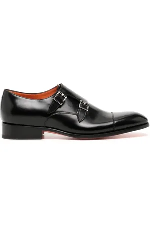 santoni Chaussures en cuir à double boucles