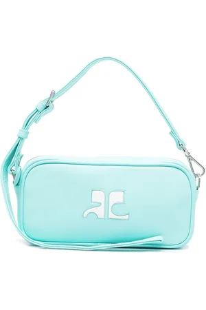 Courrèges Sac porté épaule à logo strassé