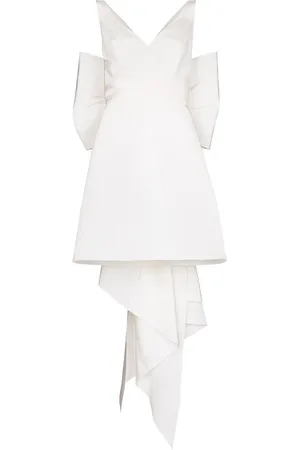 Carolina Herrera Robe courte à nœud oversize