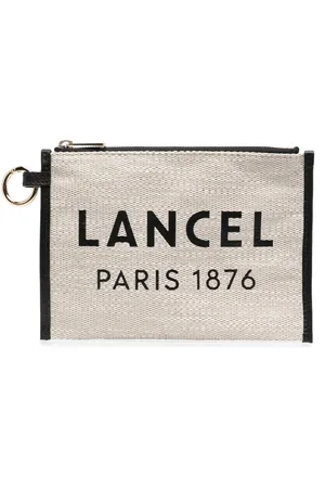 LANCEL Pochette à logo imprimé