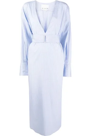 Sa Su Phi Robe-chemise ceinturée à rayures