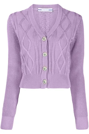 Jacob Cohen Cardigan en maille torsadée à logo brodé