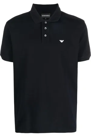 Emporio Armani Polo à logo poitrine brodé