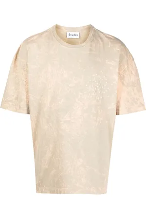 Etudes T-shirt en coton biologique à effet délavé