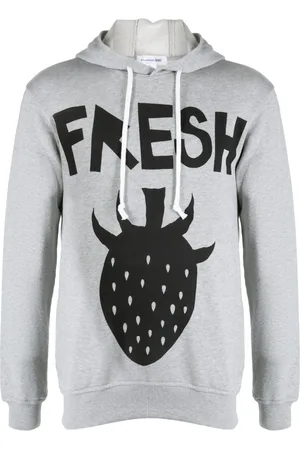 Comme des Garçons Hoodie en coton à imprimé graphique