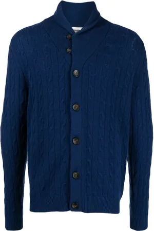 N.PEAL Cardigan en maille torsadée