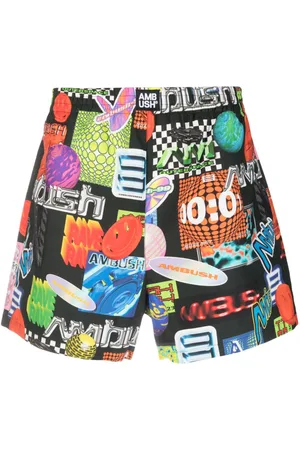 AMBUSH Short à imprimé graphique