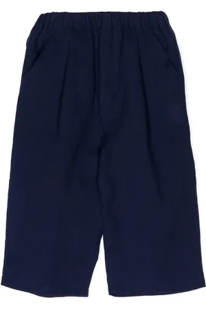 Miki House Short droit à logo brodé