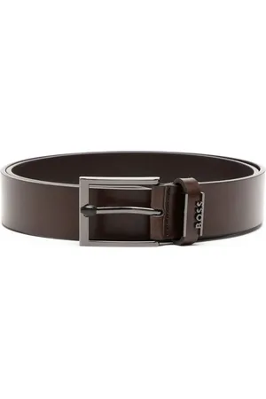 HUGO BOSS Ceinture en cuir à plaque logo