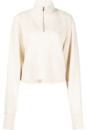 Les Tien Sweat en coton à col zippé