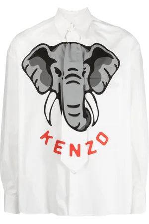 Kenzo Chemise à imprimé Elephant