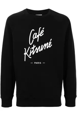 Café Kitsuné Sweat en coton à logo imprimé
