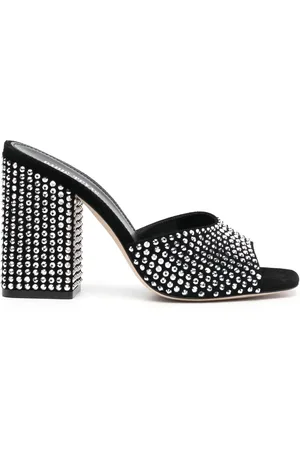 PARIS TEXAS Mules Holly à ornements en cristal